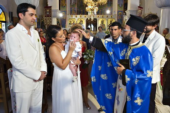 Φωτογράφιση βάπτισης μετά τον γάμο Chiaroscuro